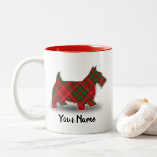 Scottish Clan Grant Tartan Scottish Terrier Tweekleurige Koffiemok