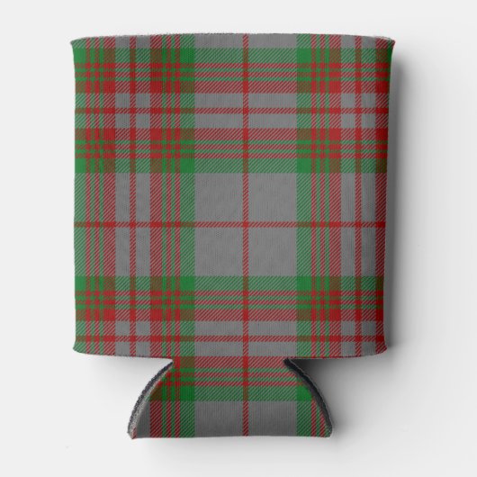 Scottish Clan Gray Tartan Pset Blikjeskoeler (Voorkant)