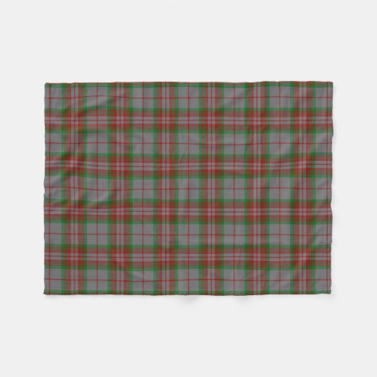 Scottish Clan Gray Tartan Pset Fleece Deken (Voorkant (Horizontaal))