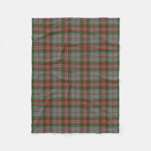 Scottish Clan Gray Tartan Pset Fleece Deken