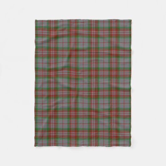 Scottish Clan Gray Tartan Pset Fleece Deken (Voorkant)
