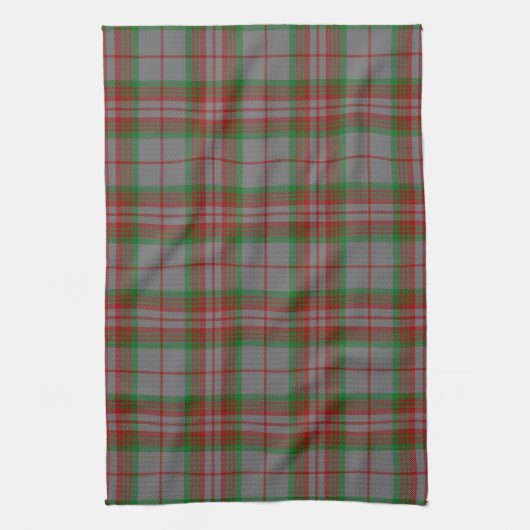 Scottish Clan Gray Tartan Pset Theedoek (Verticaal)