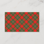 Scottish Clan Gregor MacGregor Tartan Pset Visitekaartje (Achterkant)