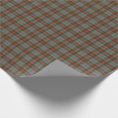 Scottish Clan Grey Tartan Pset Wrapping Paper Cadeaupapier (Hoek)