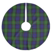 Scottish Clan Gunn Blue Green Tartan Kerstboom Rok (Voorkant)