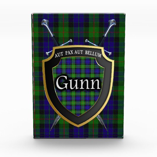 Scottish Clan Gunn Tartan Fotoblokken (Voorkant)