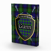 Scottish Clan Gunn Tartan Fotoblokken (Rechts)