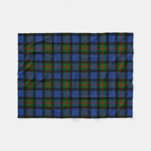 Scottish Clan Gunn Tartan Pset Fleece Deken (Voorkant (Horizontaal))