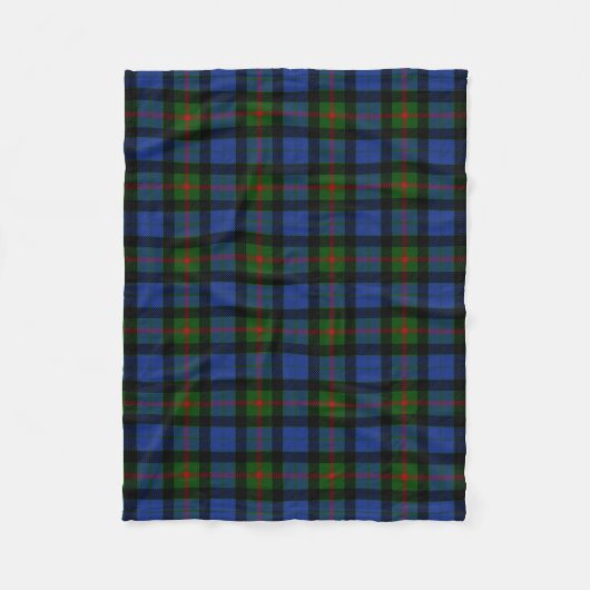 Scottish Clan Gunn Tartan Pset Fleece Deken (Voorkant)