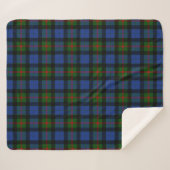 Scottish Clan Gunn Tartan Pset Sherpa Deken (Voorkant (horizontaal))
