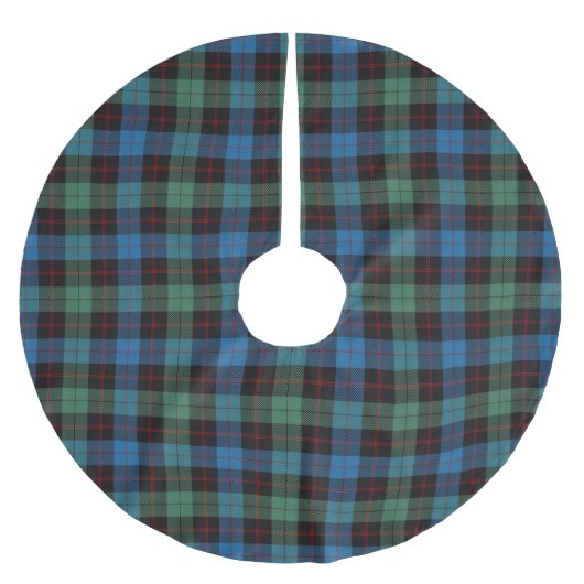 Scottish Clan Guthrie Blue Black Tartan Kerstboom Rok (Voorkant)