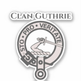 Scottish Clan Guthrie Crest Badge Sticker
