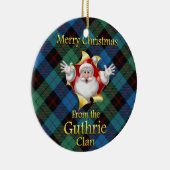 Scottish Clan Guthrie Kerstornament Keramisch Ornament (Rechts)