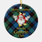 Scottish Clan Guthrie Kerstornament Keramisch Ornament (Voorkant)