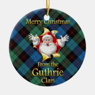 Scottish Clan Guthrie Kerstornament Keramisch Ornament