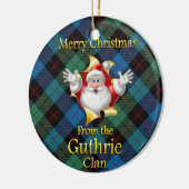 Scottish Clan Guthrie Kerstornament Keramisch Ornament (Links)