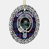 Scottish Clan Guthrie Tartan en Crest Keramisch Ornament (Rechts)