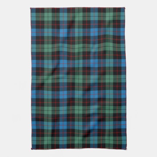 Scottish Clan Guthrie Tartan Pset Theedoek (Verticaal)