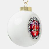 Scottish Clan Haig Tartan en Crest Keramische Bal Ornament (Links)