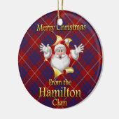 Scottish Clan Hamilton kerstornament Keramisch Ornament (Links)