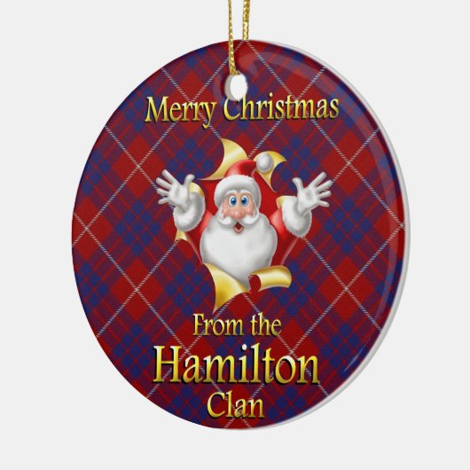 Scottish Clan Hamilton kerstornament Keramisch Ornament (Links)