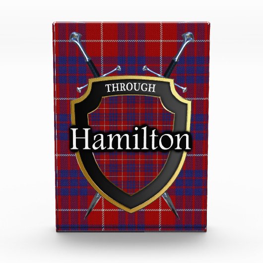 Scottish Clan Hamilton Tartan Fotoblokken (Voorkant)