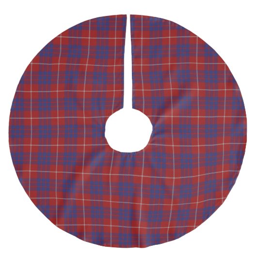 Scottish Clan Hamilton Tartan Kerstboom Rok (Voorkant)
