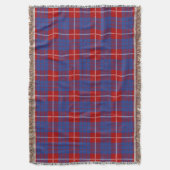 Scottish Clan Hamilton Tartan Pset Deken (Voorkant Verticaal)