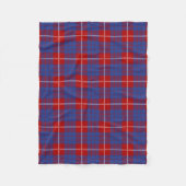 Scottish Clan Hamilton Tartan Pset Fleece Deken (Voorkant)