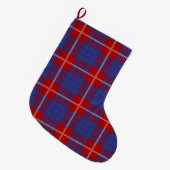 Scottish Clan Hamilton Tartan Pset Grote Kerstsok (Voorkant (Hangend))