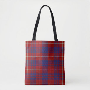Scottish Clan Hamilton Tartan Pset Tote Bag