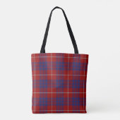 Scottish Clan Hamilton Tartan Pset Tote Bag (Achterkant)