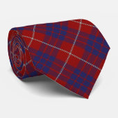 Scottish Clan Hamilton Tartan Stropdas (Opgerold)
