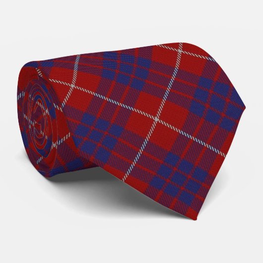 Scottish Clan Hamilton Tartan Stropdas (Opgerold)