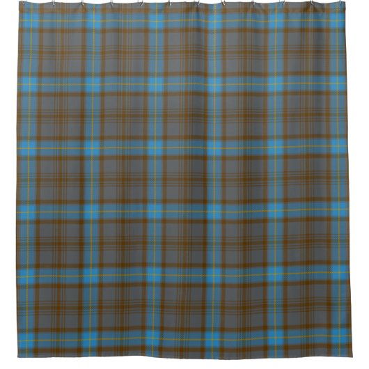 Scottish Clan Hannah Tartan Pset Douchegordijn (Voorkant)