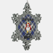 Scottish Clan Hannay Hannah Tartan Kerstmis Tin Sneeuwvlok Ornament (Links)
