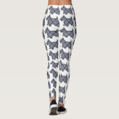 Scottish Clan Hannay Tartan Scottie Dogs Leggings (Achterkant)
