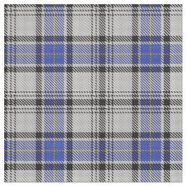 Scottish Clan Hannay White Blue Tartan Fabric Stof