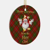 Scottish Clan Hay Kerstversier Keramisch Ornament (Rechts)