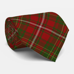 Scottish Clan Hay Letter H Monogram Tartan Stropdas