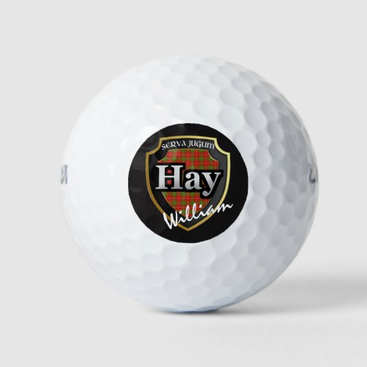Scottish Clan Hay Personalize Jouw naam Golfballen (Voorkant)