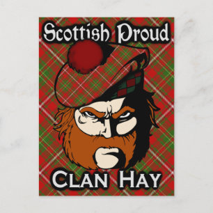 Scottish Clan Hay Tartan Briefkaart