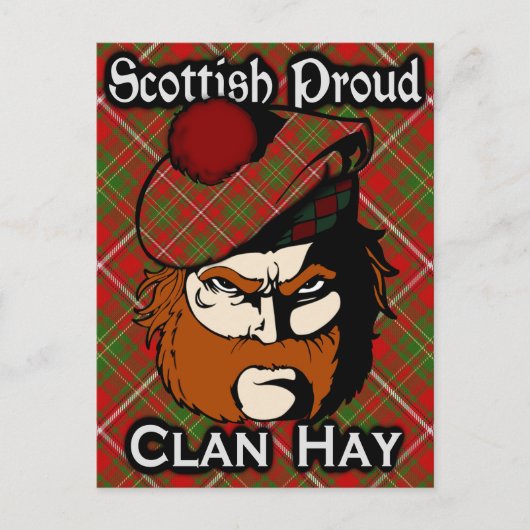 Scottish Clan Hay Tartan Briefkaart (Voorkant)