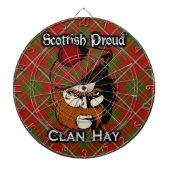 Scottish Clan Hay Tartan Dartboard Dartbord (Voorkant)