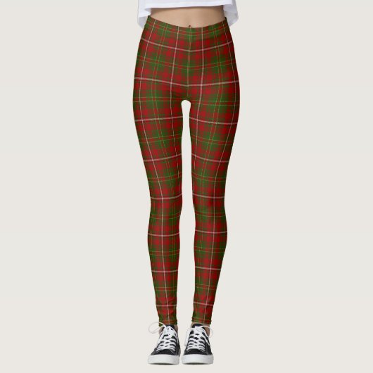 Scottish Clan Hay Tartan Leggings (Voorkant)
