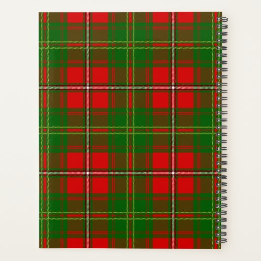 Scottish Clan Hay Tartan Pset Planner (Achterkant)