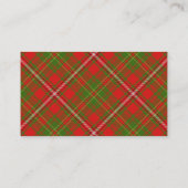 Scottish Clan Hay Tartan Pset Visitekaartje (Achterkant)