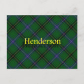 Scottish Clan Henderson Tartan Briefkaart (Voorkant)