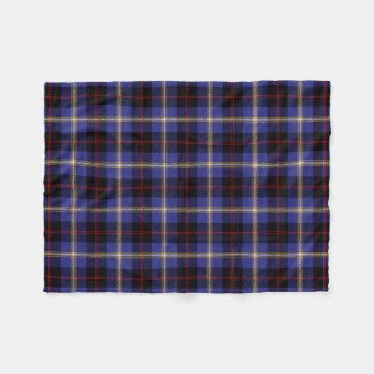 Scottish Clan Hill Tartan Pset Fleece Deken (Voorkant (Horizontaal))