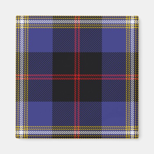 Scottish Clan Hill Tartan Pset Magneet (Voorkant)